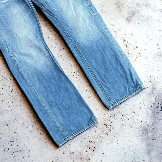 Mens Vintage Baggy Y2K Blue INC Jeans - 34"