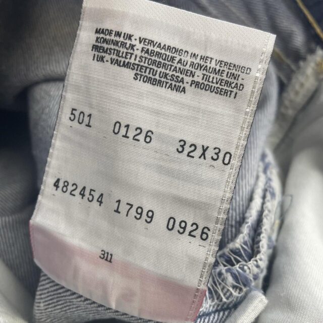 Mens Vintage Levi's Baggy Blue 501 Jeans - 34"