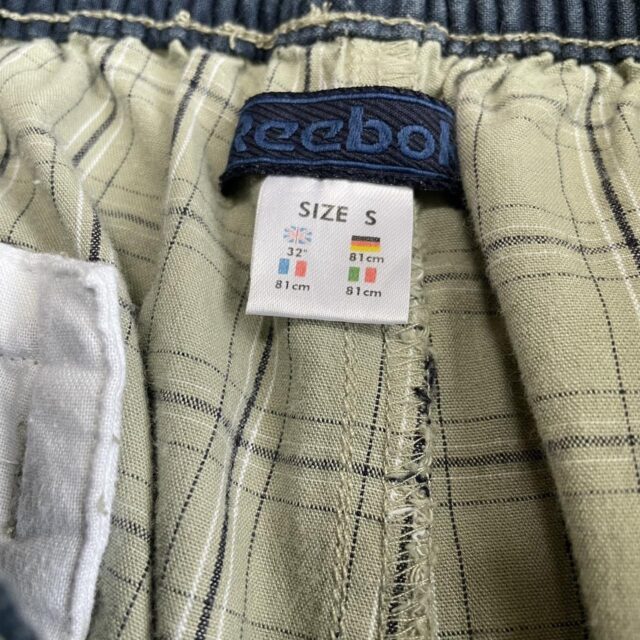Men's Vintage 90s Reebok Checked Shorts - S