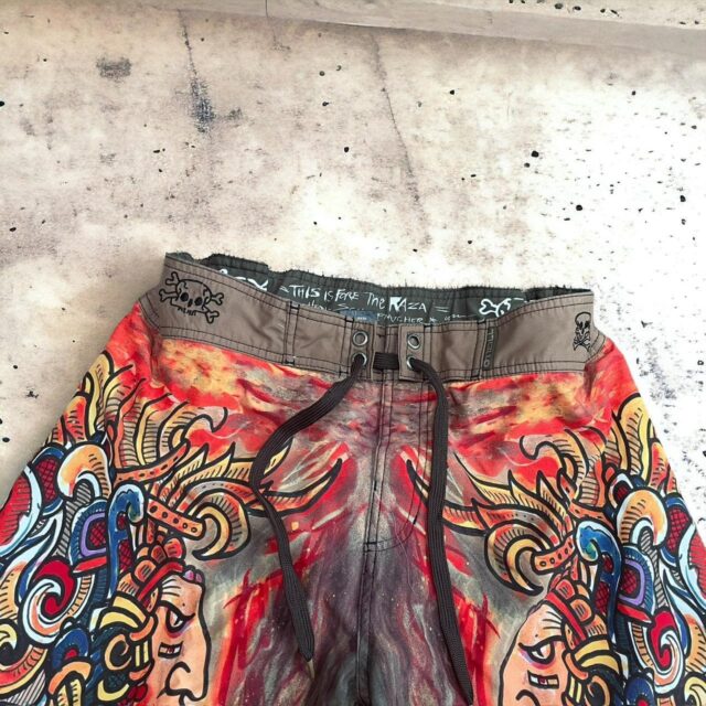 Rare Men's O'Neill By Henk Schiffmacher Aztec Indian Navajo Board Shorts - 32"