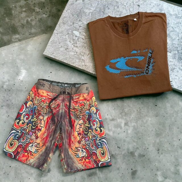 Rare Men's O'Neill By Henk Schiffmacher Aztec Indian Navajo Board Shorts - 32"
