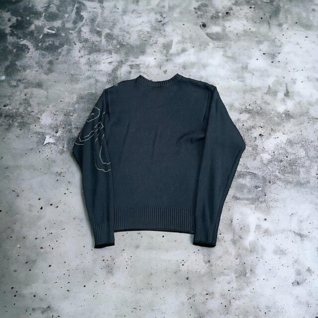 Men's Vintage Y2K Black Knitted Quiksilver Jumper - S