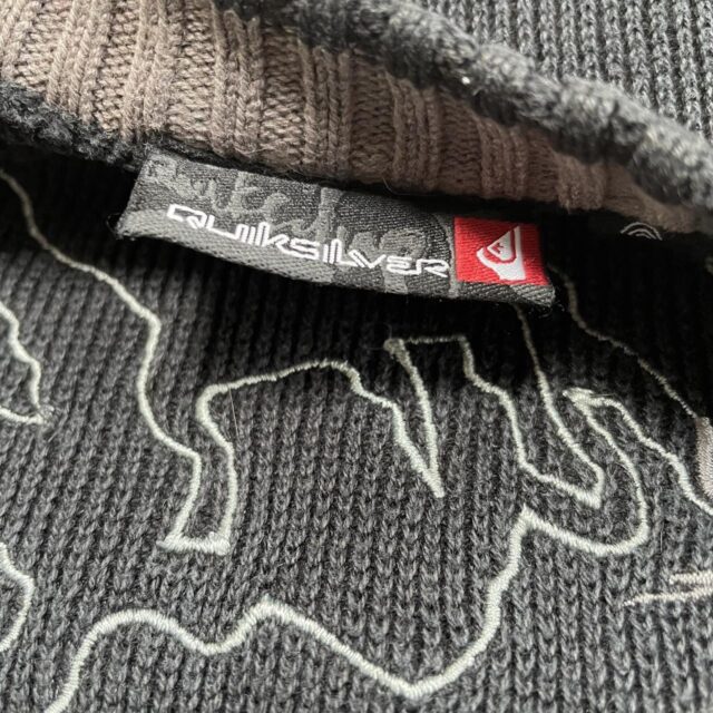 Men's Vintage Y2K Black Knitted Quiksilver Jumper - S