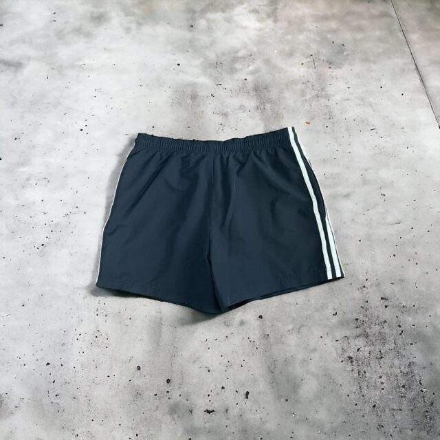 Men's Black Adidas Spell Out Swim Shorts - M