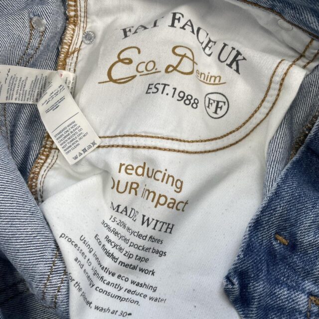 Men's Baggy Y2K FatFace Light Blue Denim Jeans - 30"