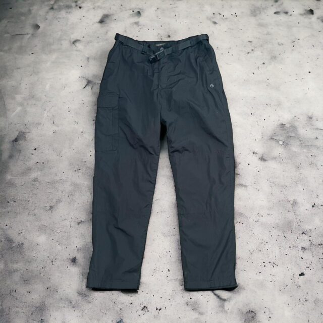 Men's Y2K Black Baggy Utility Cargo Pants - 34"