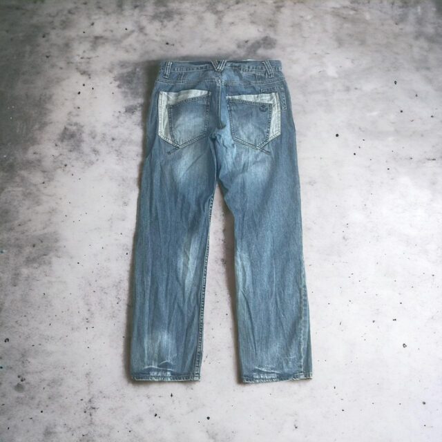 Men's Vintage Y2K Baggy Patchwork Denim Jeans - 32"