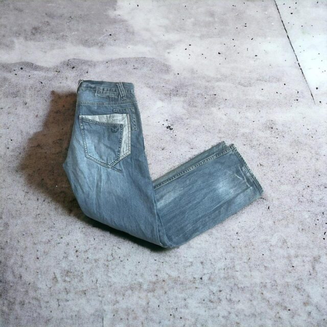 Men's Vintage Y2K Baggy Patchwork Denim Jeans - 32"