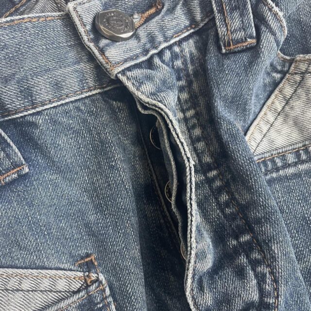 Men's Vintage Y2K Baggy Patchwork Denim Jeans - 32"