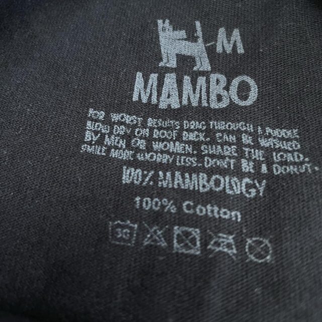 Men's Mambo Graphic Print Spell Out Tshirt - M