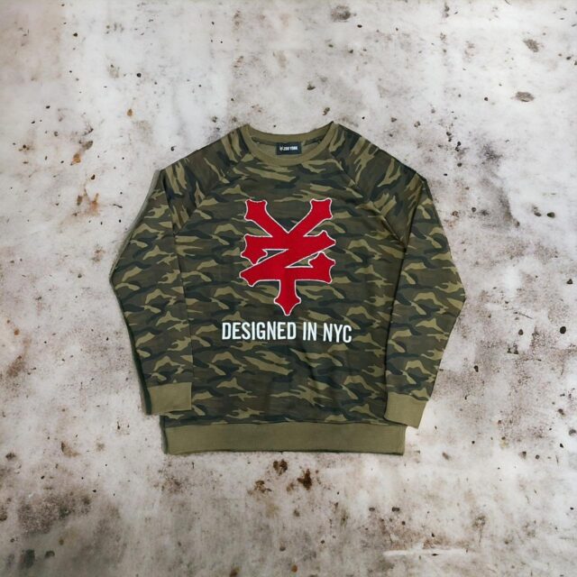 Men's Vintage Y2K Zoo York Camo Sweatshirt - L