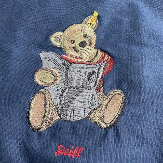 Vintage Unisex Steiff Teddy Bear Tote Bag