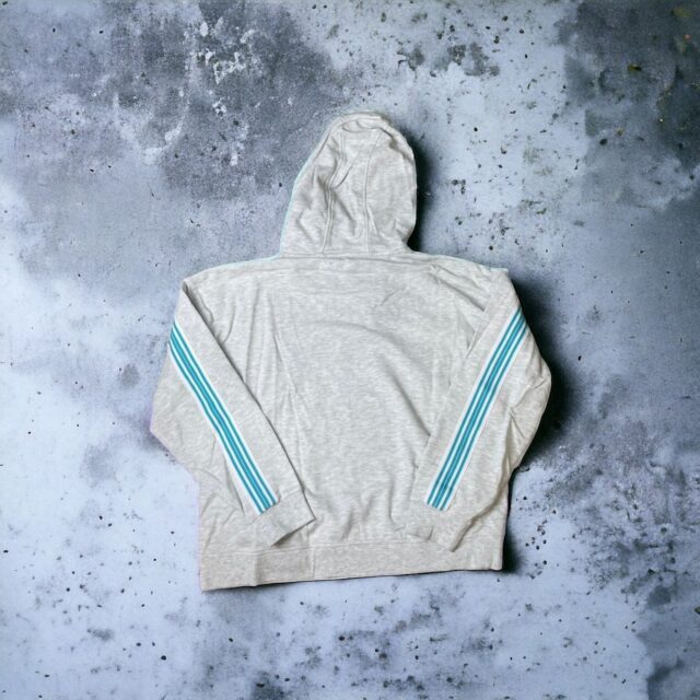 Ladies Grey Tommy Hilfiger Sport Logo Embroidered Hoodie - XL