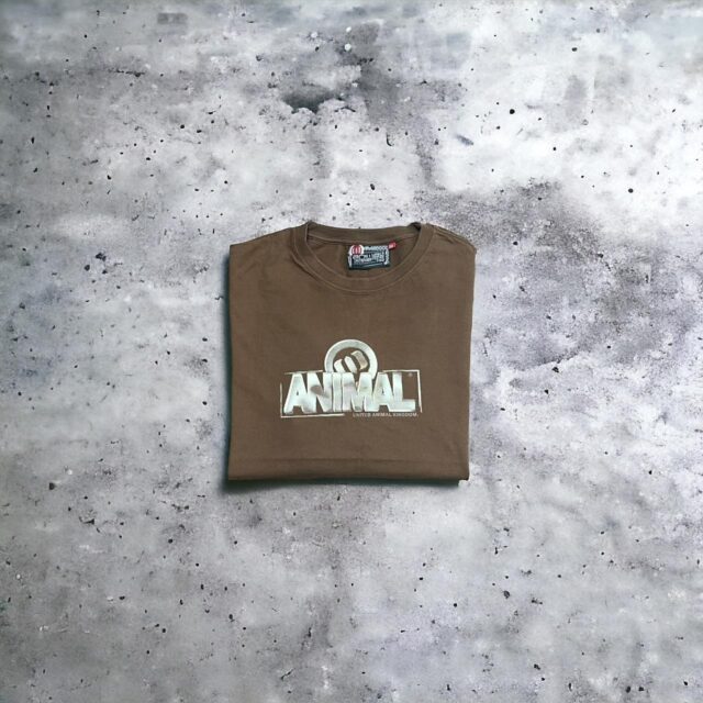 Men's Vintage Y2K Animal Spell Out Tshirt - XXL