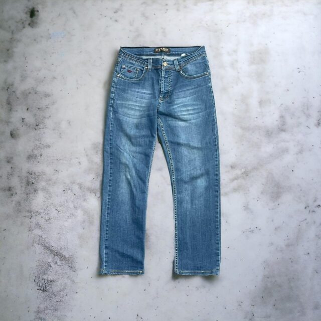 Men's Vintage Y2K Baggy Blue Denim Fixed Jeans - 31"