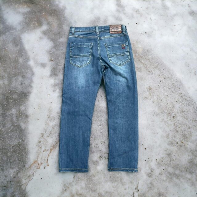 Men's Vintage Y2K Baggy Blue Denim Fixed Jeans - 31"