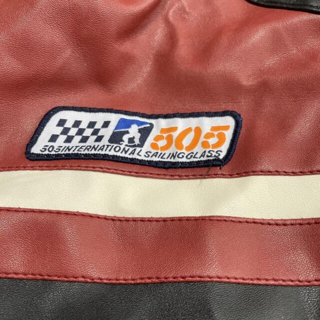 Vintage Men's Y2K Faux Leather Moto Bike Jacket - M