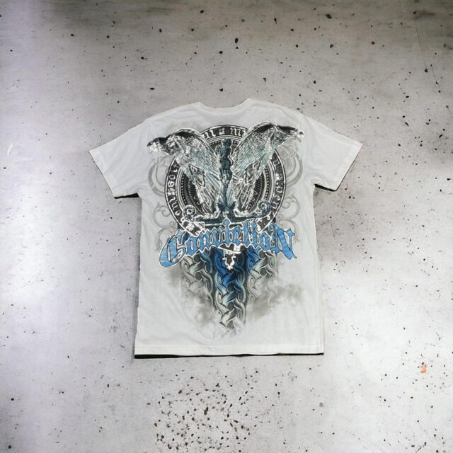 Men's Vintage Y2K Konflict Graphic Print Tshirt - M