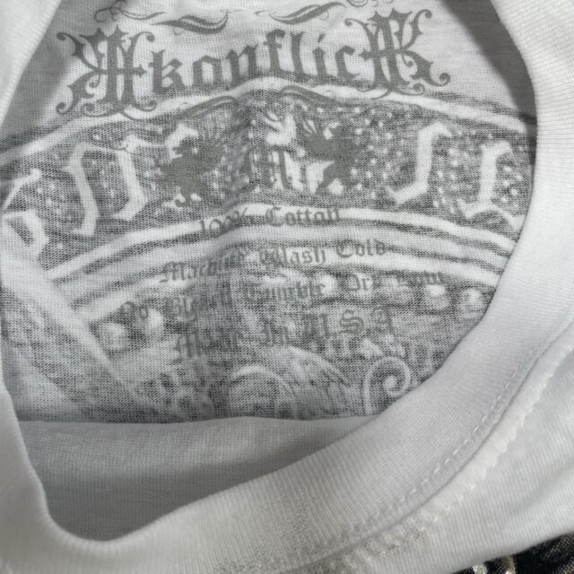 Men's Vintage Y2K Konflict Graphic Print Tshirt - M