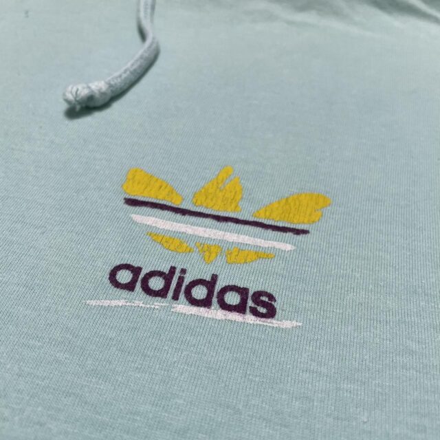 Men's Vintage Adidas Tshirt Hoodie - L