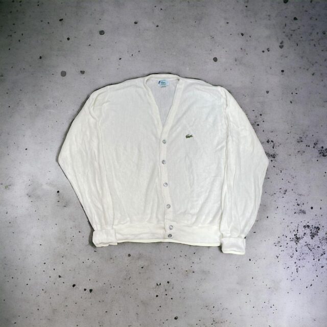 Men's Vintage 90s Izod Lacoste Knitted Cardigan - M
