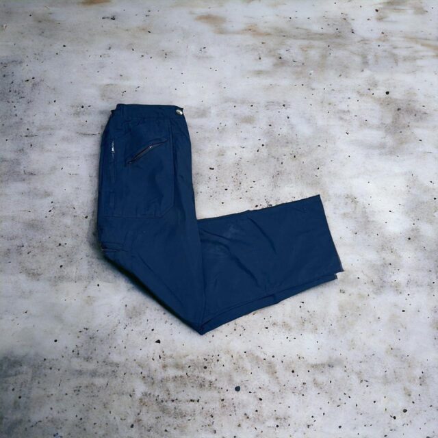 Ladies Y2K Navy Blue Cargo Pants - UK 12