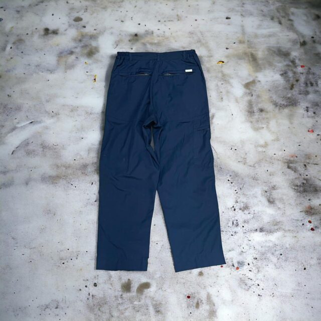 Ladies Y2K Navy Blue Cargo Pants - UK 12