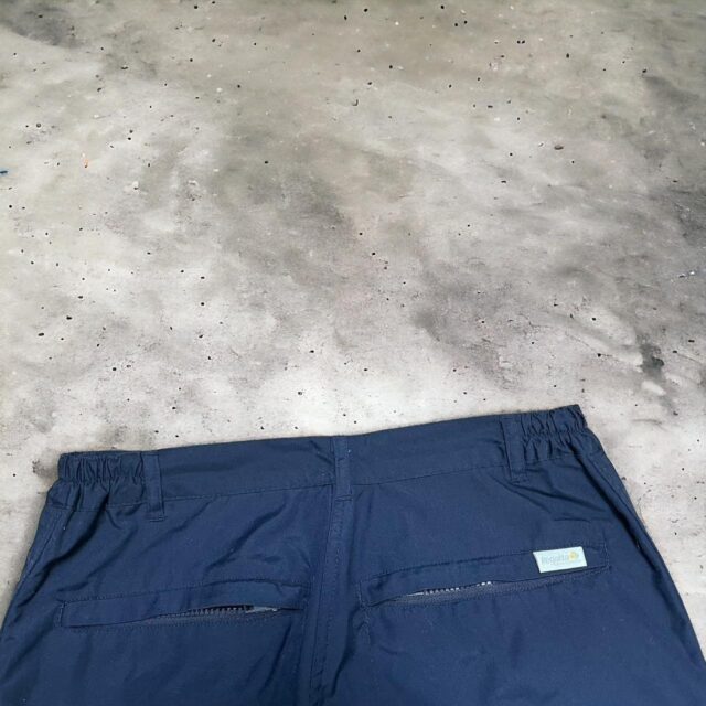 Ladies Y2K Navy Blue Cargo Pants - UK 12
