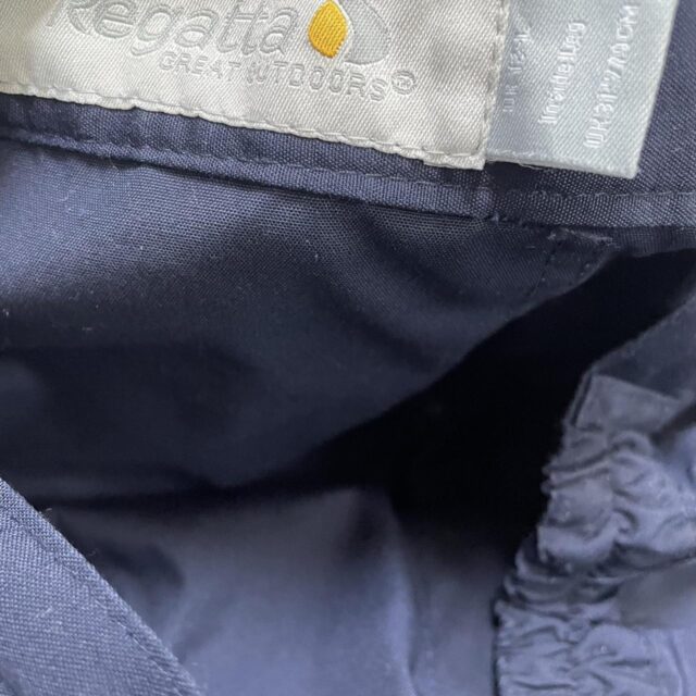 Ladies Y2K Navy Blue Cargo Pants - UK 12