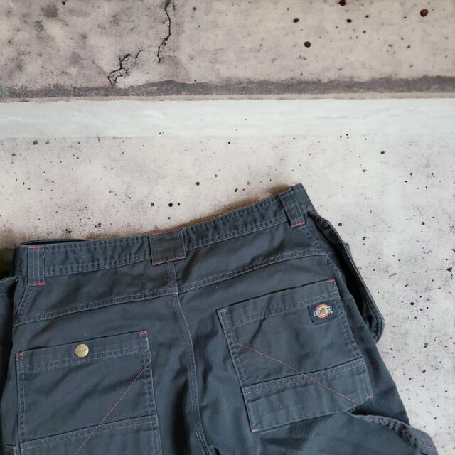 Men's Black Dickies Overall Cargo Shorts - 34"