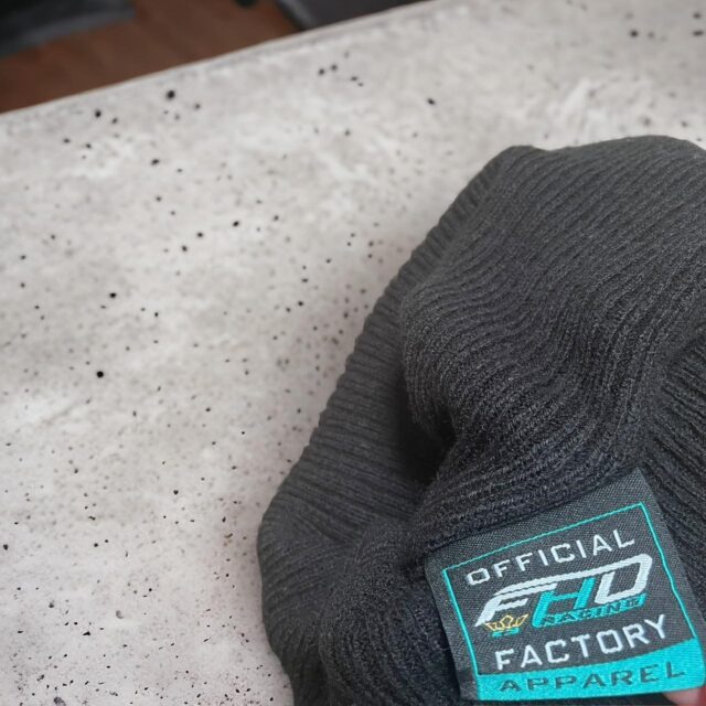 Vintage Y2K FHO Racing Black Beanie Hat