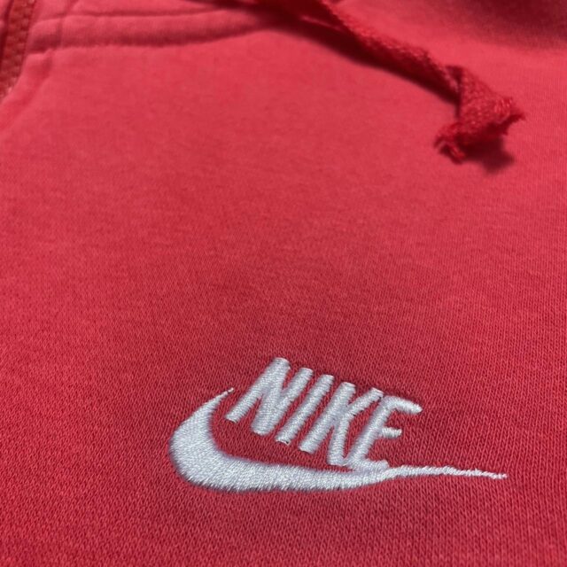 Men's Red Nike Zip Up Hoodie - M