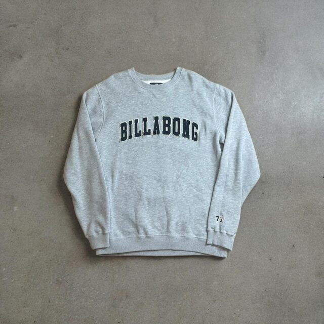 Men's Grey Y2K Billabong Sweatshirt - M
