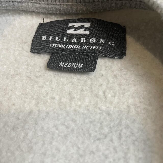 Men's Grey Y2K Billabong Sweatshirt - M