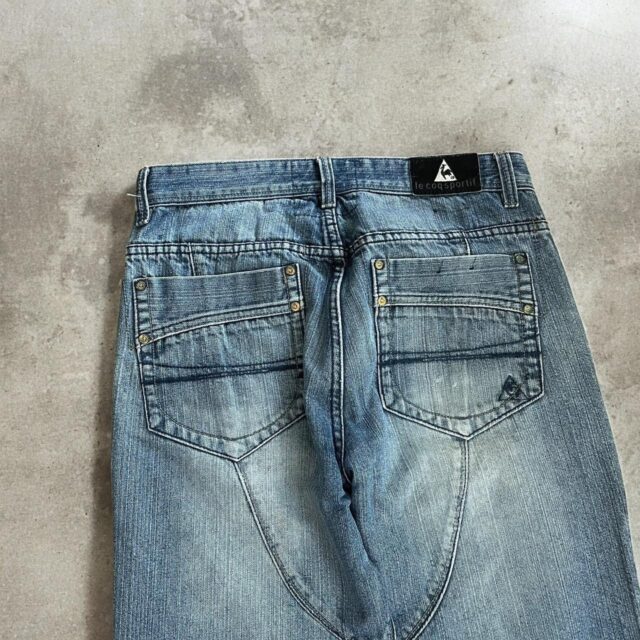 Men's Vintage Le Coq Sportif Baggy Denim Jeans - 32"