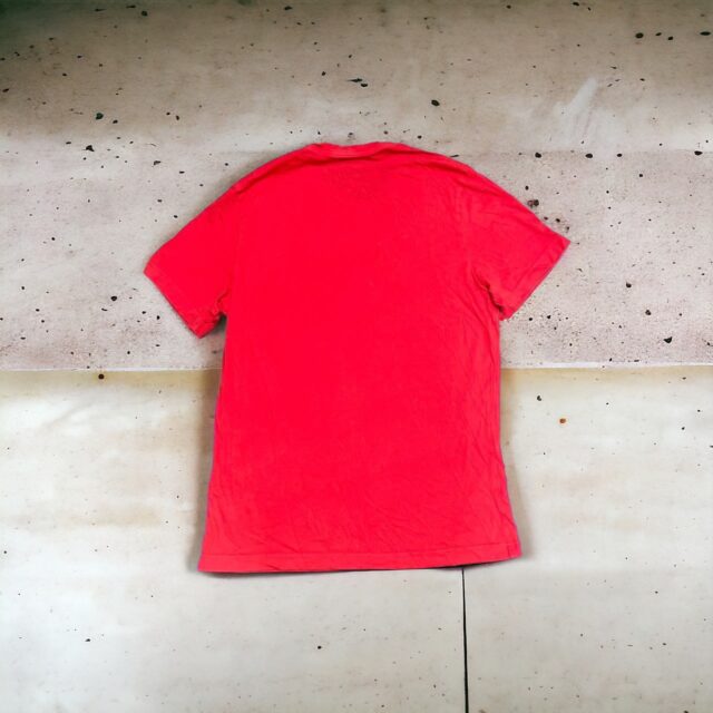 Men's Y2K Red Reebok Spell Out Tshirt - M