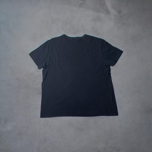 Men's Vintage Black Champion Embroidered Spell Out Tshirt - L