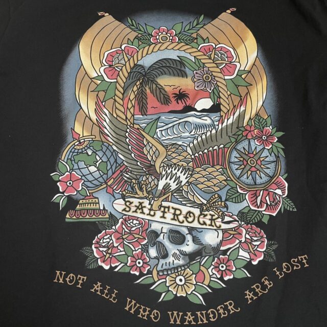 Men's Y2K SaltRock Tattoo Graphic Print Tshirt - L