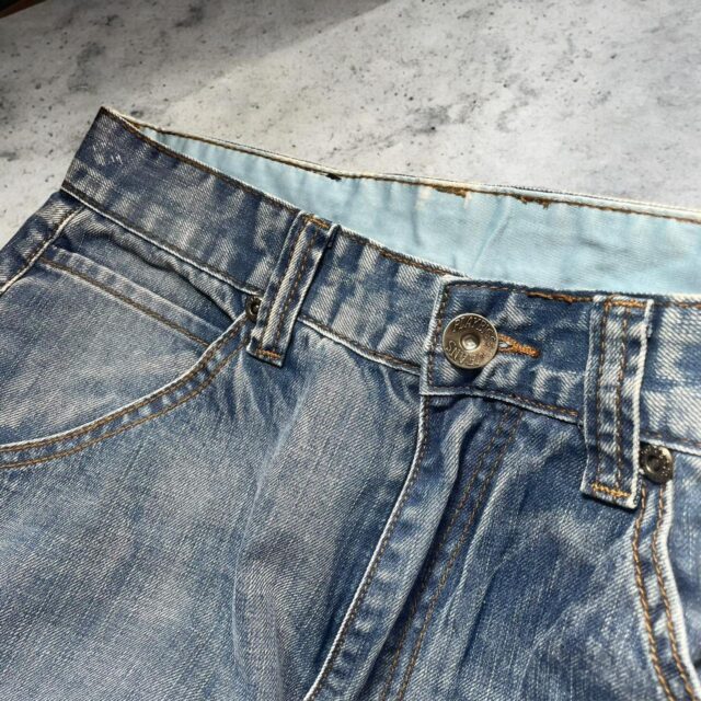 Mend's Vintage Y2K Baggy Denim Cargo Jeans - 30"