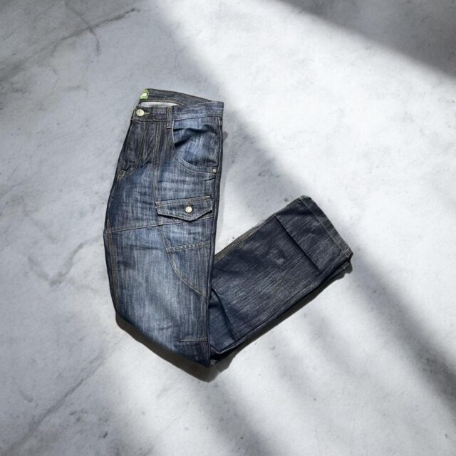Men's Vintage Y2K No Fear Baggy Blue Skate Jeans - 32"