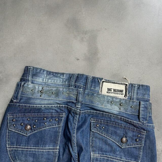 Mens Vintage Baggy Y2K Big Buddha Jeans - 32"