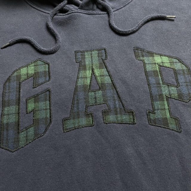 Vintage Y2K Mens Navy Blue Gap Hoodie - M