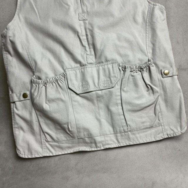 Mens Vintage Khaki Cargo Tactical Gilet Jacket - M