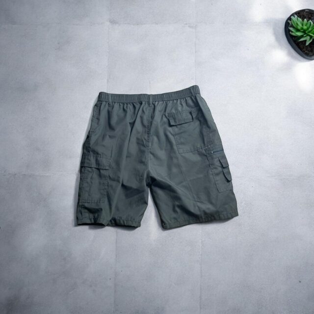 Mens Vintage Y2K Grey Utility Cargo Shorts - XXL