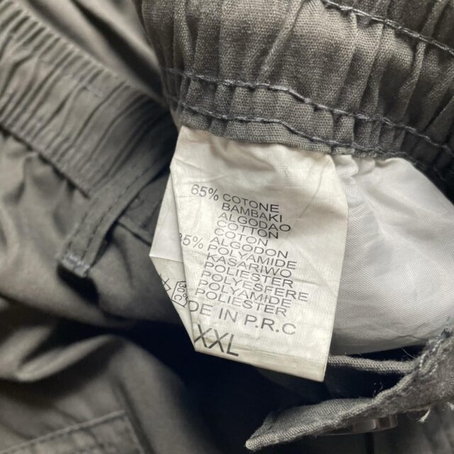 Mens Vintage Y2K Grey Utility Cargo Shorts - XXL