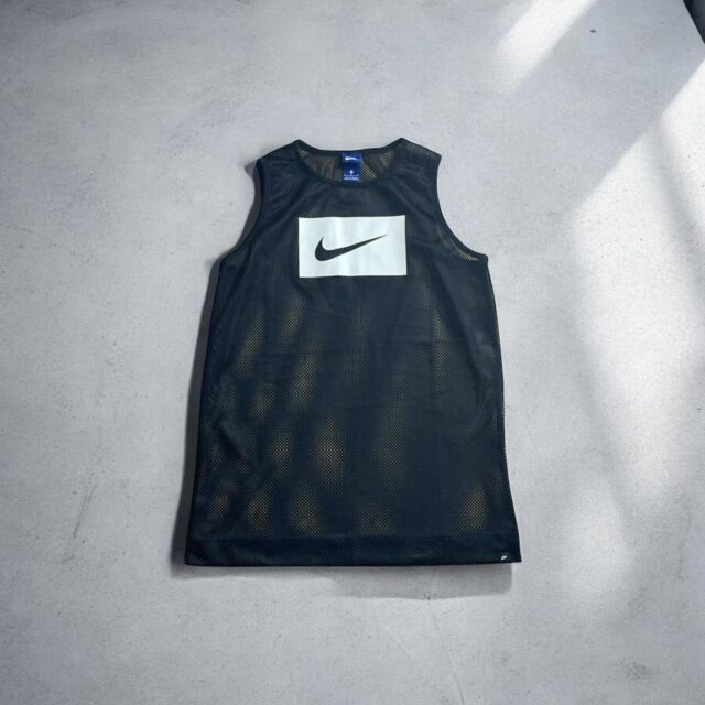 Men's Y2K Black Mesh Nike Vest - M