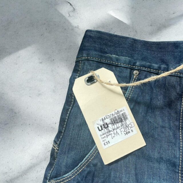 Mens Y2K Baggy Soviet Jeans - 34"