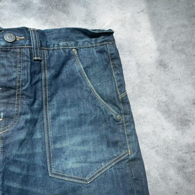 Mens Y2K Baggy Soviet Jeans - 34"