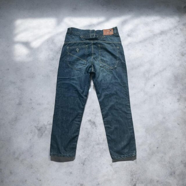 Mens Y2K Baggy Soviet Jeans - 34"