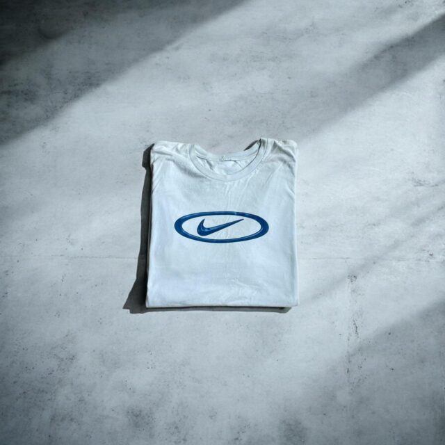 Men's Vintage Baby Blue Nike Tshirt - XL